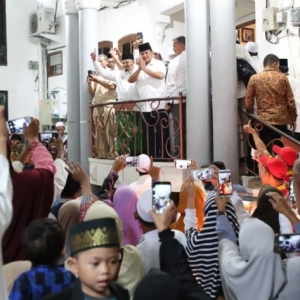 Sambangi Ponpes Riyadlul Jannah, Prabowo Disambut Kalimat Takbir